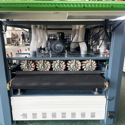 Wood Brushing Sanding Polishing Machine with 9-Piece Disk Tray Brushes and 1.5KW Motor
