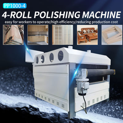 Four Roller Furniture Board Polishing Machine with 1600 KG Weight and Easy Operation