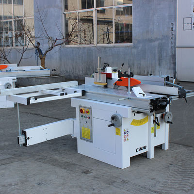 0-2kW 5 in 1 Combined Sliding Panel Saw Spindle Moulder Table Woodworking Planer Machine