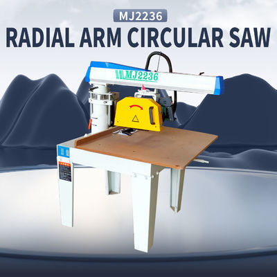 MJ2236 Small Universal Rocker Arm Saw Wood Cutting Machine with Built-in Swing Angle Scale