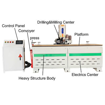 Max Milling Groove Length 1000mm PMD1000 Woodworking Door Lock Drilling Hinge Machine