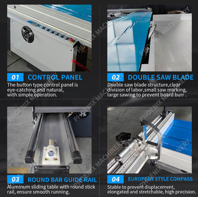 3200mm Max. Length Wood Plywood Cutting Sliding Table Saw for Furniture Panel Cutting