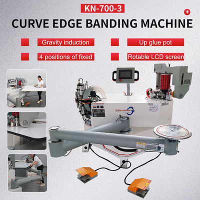 Corner Trimming Function KN-700-3 Fully Automatic Through Feed Edge Banding Machine