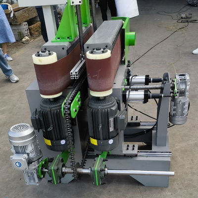 0.37kw Pushing Motor P2S150 Double-sided Sander for Woodworking Solid Wood Strip Sanding