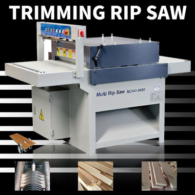 MJ141-0650 Horizontal Automation Wood Cutting Multi Rip Trimming Saw Machine For Sawmill