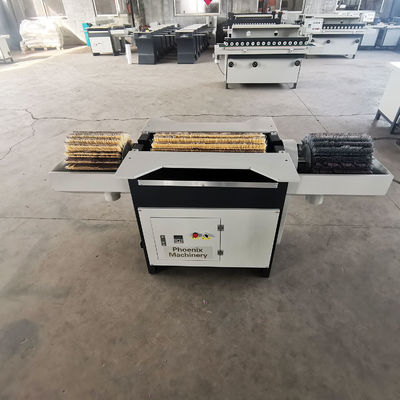 Three Rollers Drum Brush Sander Machine for Furniture Horizontal Brush Sanding Machine