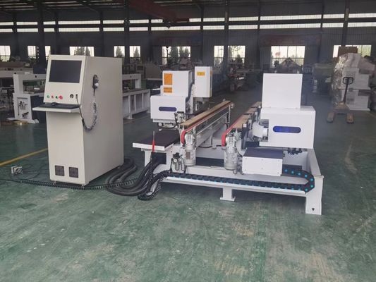 High Capacity 2000KG Double Line Number CNC Wooden Door Lock Hole Mortising Machine