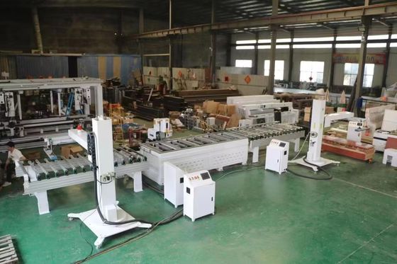 High Capacity 2000KG Double Line Number CNC Wooden Door Lock Hole Mortising Machine