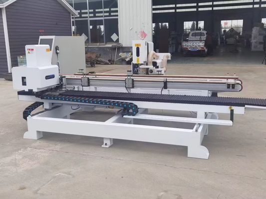 High Capacity 2000KG Double Line Number CNC Wooden Door Lock Hole Mortising Machine