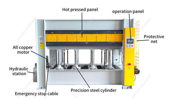 5 Working Layers 5layer Veneer Wood Door MDF Hydraulic Hot Press Machine for Door Making