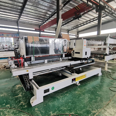 0.6Mpa Air Pressure Servo Motor Double Head CNC Woodworking Lock Hole Opening Machine
