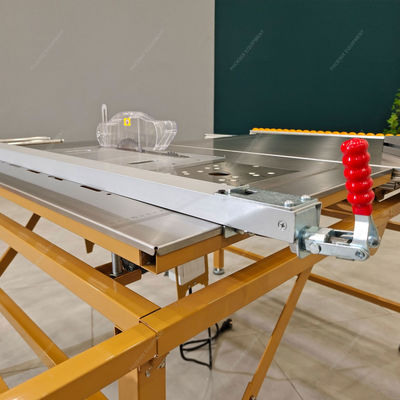 Woodworking Cutting Panel Saw with Portable Folding Table and Slide Sawing Technology