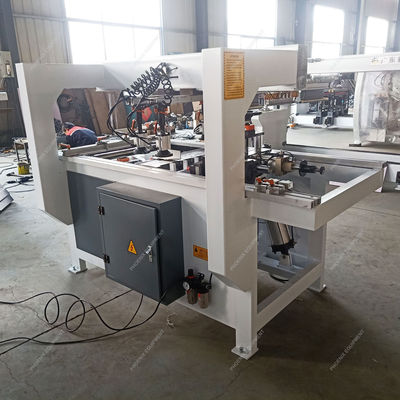 Building Material Shops Woodworking Line 2 Head Hole Boring Machine with 1.5*2 kW Power