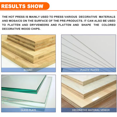 Building Material Shops MDF Melamine Door Skin Making Machine Hydraulic Hot Press Machine