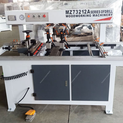 Building Material Shops Woodworking Line 2 Head Hole Boring Machine with 1.5*2 kW Power