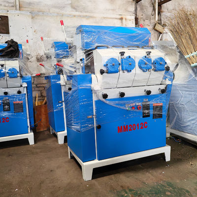 5.5kW Power 4 Belts Woodworking Round Wood Rod Sticks Sanding Machine Polisher Sander Machine