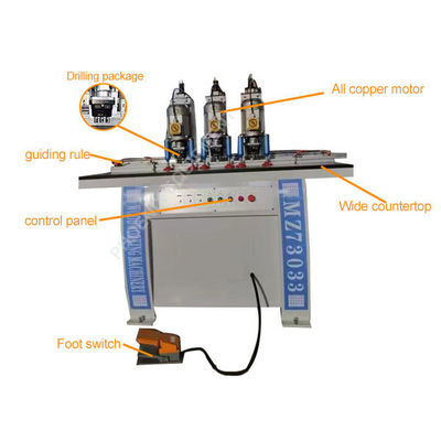 1.5kw*3 Aluminum Profile Hinge and Mini Boring Machine for Multi-Axis Deep Hole Drilling