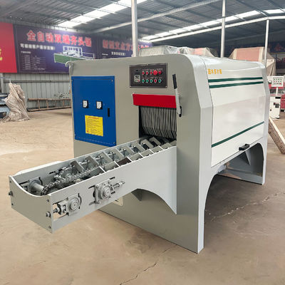 22KW*2 Power PYM200 Multi Blade Saw Mechanical Round Wood Integrated Machine Automatic Cutting Machine