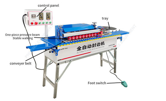 Custom Furniture Edge Banding Machine with Small Size and Automatic Trimming by DW102