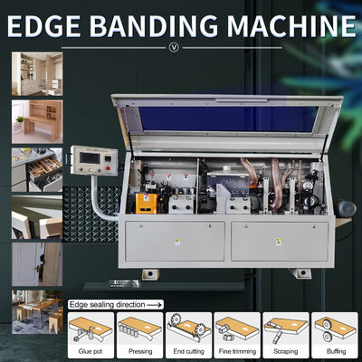 Edge Banding Machine for Wood Furniture MDF Small Automatic 0.4-3mm Edge Thickness