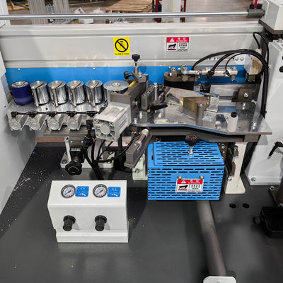 12kW Power Woodworking Machine Edge Banding And Trimming With Auto Gluing And Cleaning