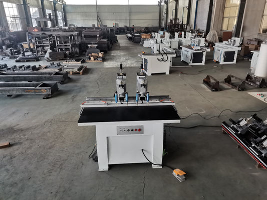 Max. Drilling Diameter 50mm Cabinet Double Two Heads Wooden Door Hinge Boring Machine