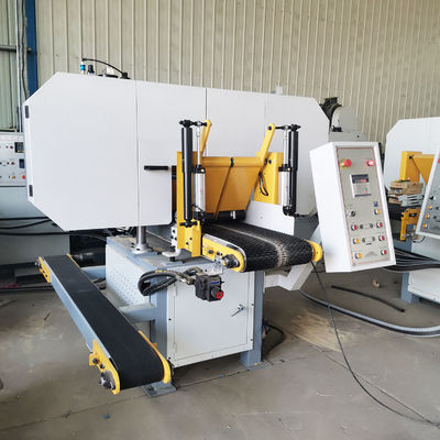 Total Power 17.22kw Woodworking Machinery Fully Automatic Horizontal Band Saw Machine