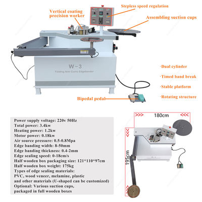 Full-automatic Auto Wood Board Edge Banding Machine with 10.8m/min Panel Feed Speed
