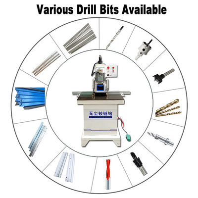 Precision Wood Hinge Drilling Bench for Furniture 800x750x1700mm Vertical Single Head