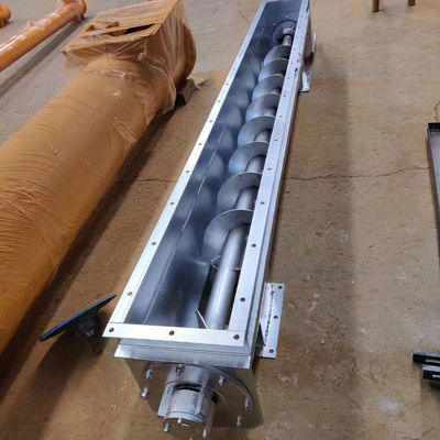 Customized Steel Screw Conveyor TDLXU330-5 with 5900mm Length and Motor Key Machines
