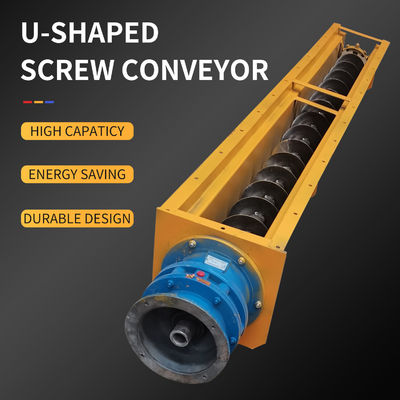 Professional TDLXU330-5 Customized U Shaped Cement Pellet Worm Auger Screw Conveyor