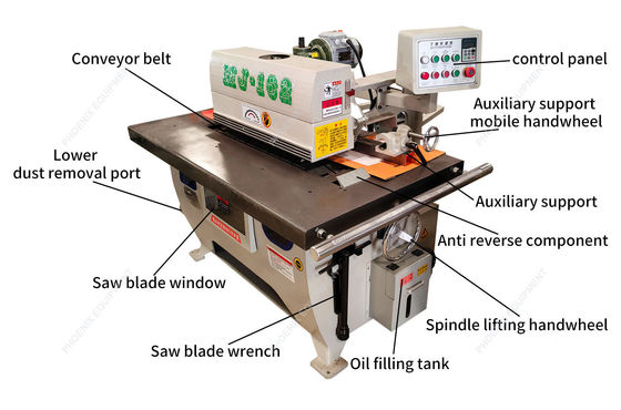 Advertising Company Benefit from 50.8mm Saw Blade Wood Straight Trimming Machine