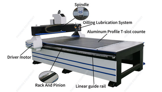 1000KG Weight PM1325 3D Woodwork Machinery CNC Wood Router Carving 3 Axis 3D Engraving Woodworking Machine