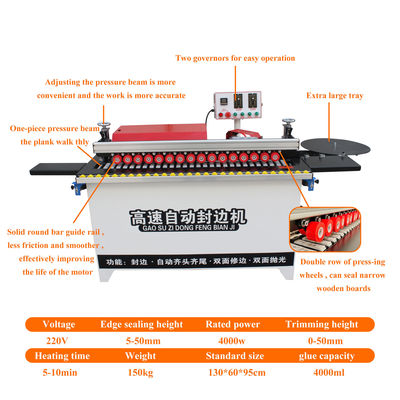 Small Edge Banding Machine PVC Tape Mini MDF Multifunction Double Edge Multiple Function