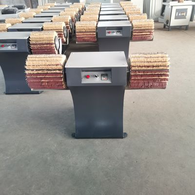 Woodworking Manual Double Roll Drum Brush Sander for Small Solid Wood Sanding Machine