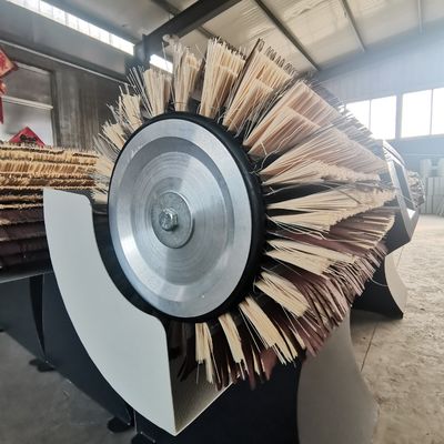Polishing Roller Speed Frequency Control Double Head Drum Brush Sander for Furniture