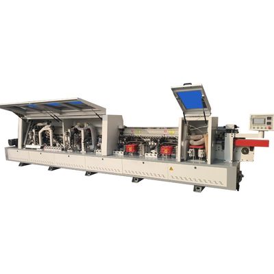Straight Automatic Through Feed Edge Banding Machine for Wood Furniture Manufacturing