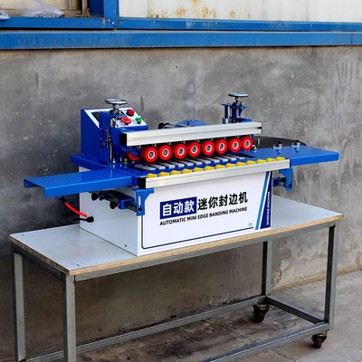Small Woodworking MDF Polish Edgebander Semi Automatic PVC Curved Edge Banding Machine