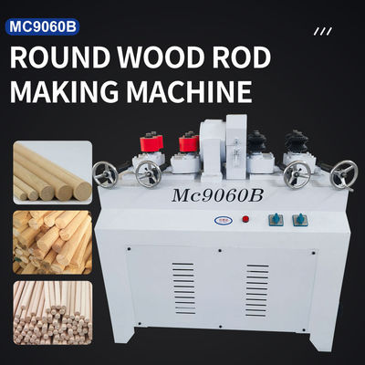 Electric Wood Broom Handle Round Rod Processing Machine with 4000r/min Spindle Speed