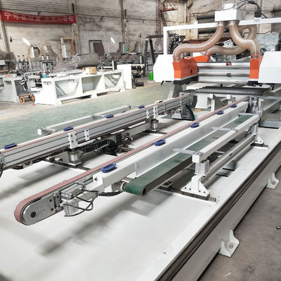 Four Sides Circular Cutting Off Saw Machine for Wood Door Panels in Furniture Factories