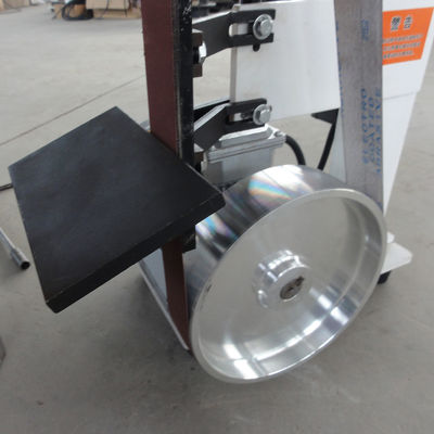 Arc Welding Seam Sanding with PMS1200 Vertical Plane Sanding Machine and Sanding Belt