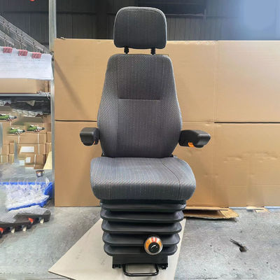 Adjustable Excavator Loader Driver Seat with Mechanical Shock Absorber and Dual Armrest