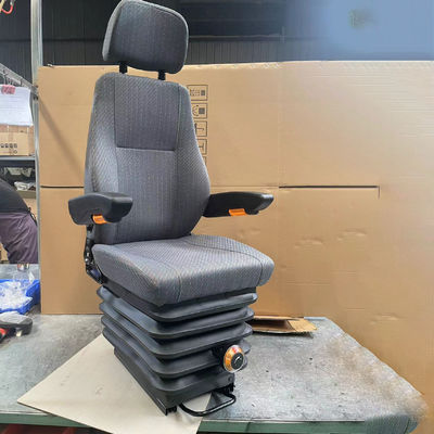 Adjustable Excavator Loader Driver Seat with Mechanical Shock Absorber and Dual Armrest
