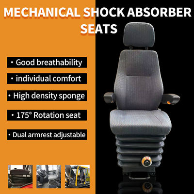 Universal Dual Armrest Adjustable Mechanical Shock Absorber Seats for Customized OEM