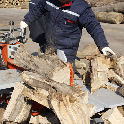 Wooden Bracket Acceptable OEM Horizontal 28T Log Wood Splitting Machine for Household