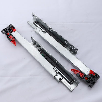 10 Sets/ctn 303B-350 Full Extension Damping Concealed Slides 3 Folds Soft Close Undermount Drawer