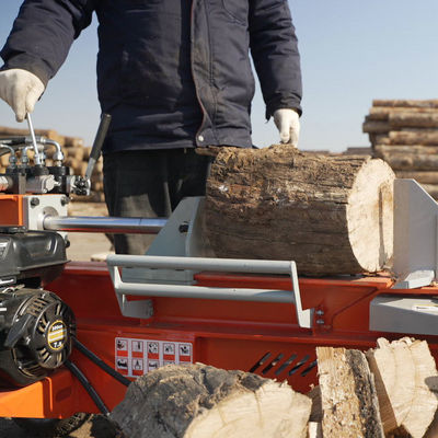 convenient 18 ton hydraulic log splitter with automatic loading and hands-on control