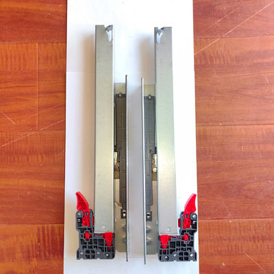 Furniture Drawers 303BF-350 Three Section Slide Rails with Damping and Silent Handles