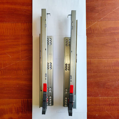 370mm Cabinet Depth Hidden Bottom Mount Drawer Slides with Soft Close and Push Open
