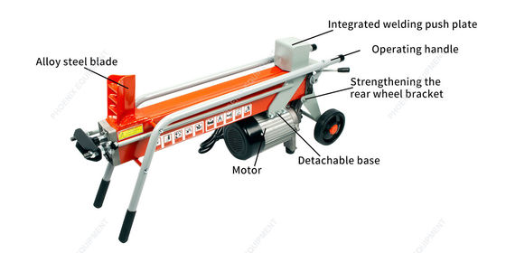 Electric Firewood Splittering and Cutting Machine Production Dimension 1010*285*485mm